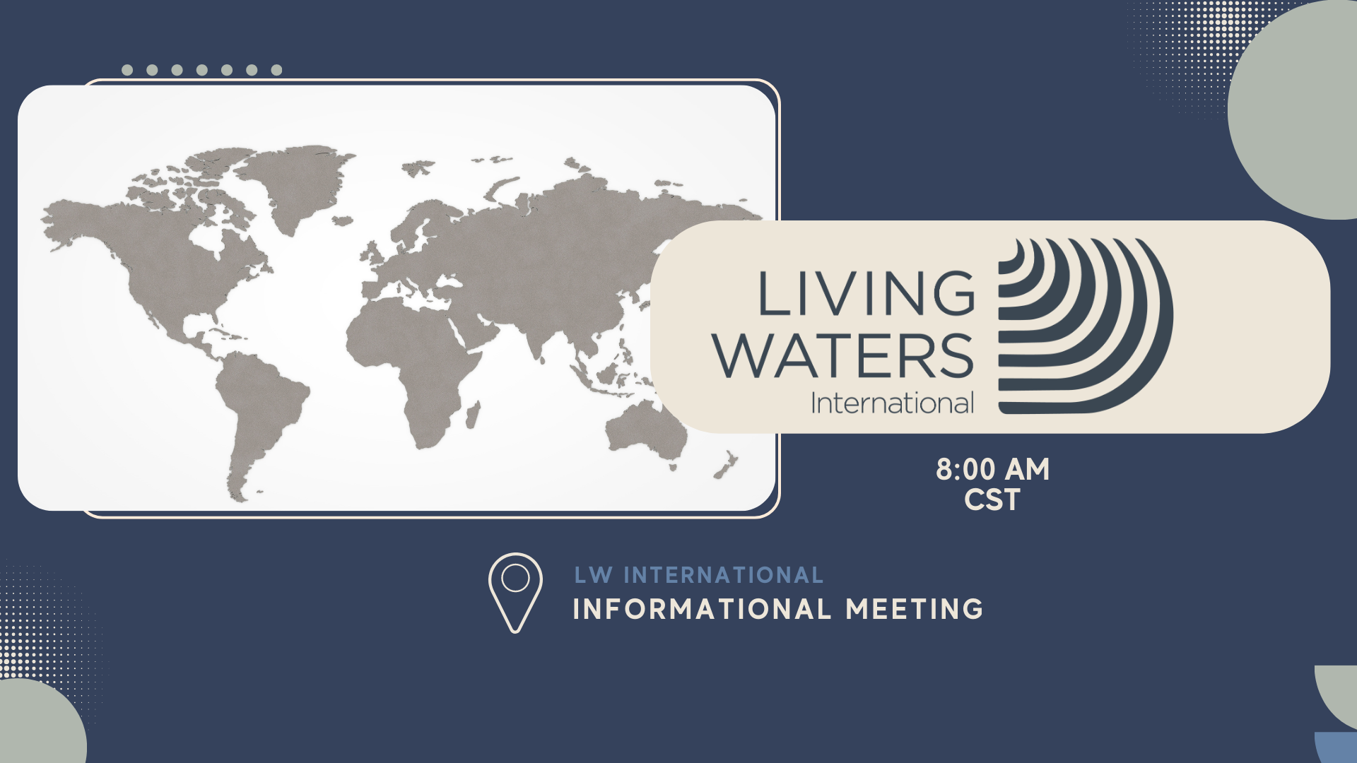 Living Waters International: Informational Meeting